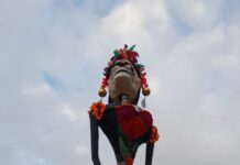 Celebran en Misantla nueve años de la catrina monumental como símbolo de identidad