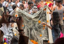 Catrina Ambulante: performance por los desparecidos en Xalapa