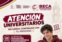 Exhorta Ayuntamiento de Veracruz a completar registro para beca universitaria