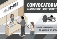 Inicia INE recepción de manifestaciones de intención para candidaturas independientes a diputaciones federales