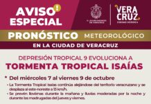 Mantiene Ayuntamiento de Veracruz vigilancia ante tormenta tropical Isaías