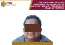 Prisión preventiva por violencia familiar y tentativa de feminicidio en Gutiérrez Zamora