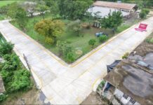Entrega Roberto San Román pavimentación con concreto hidráulico en la comunidad de Los Ajos