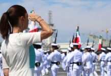 Gracias por defender nuestra soberanía: presidenta en el 205 Aniversario de la Armada de México y a 202 años de la Constitución de 1824